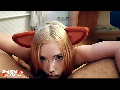 ❤️ Kitsune هن جي وات ۾ ڊڪ ۽ ڪم نگل ❌